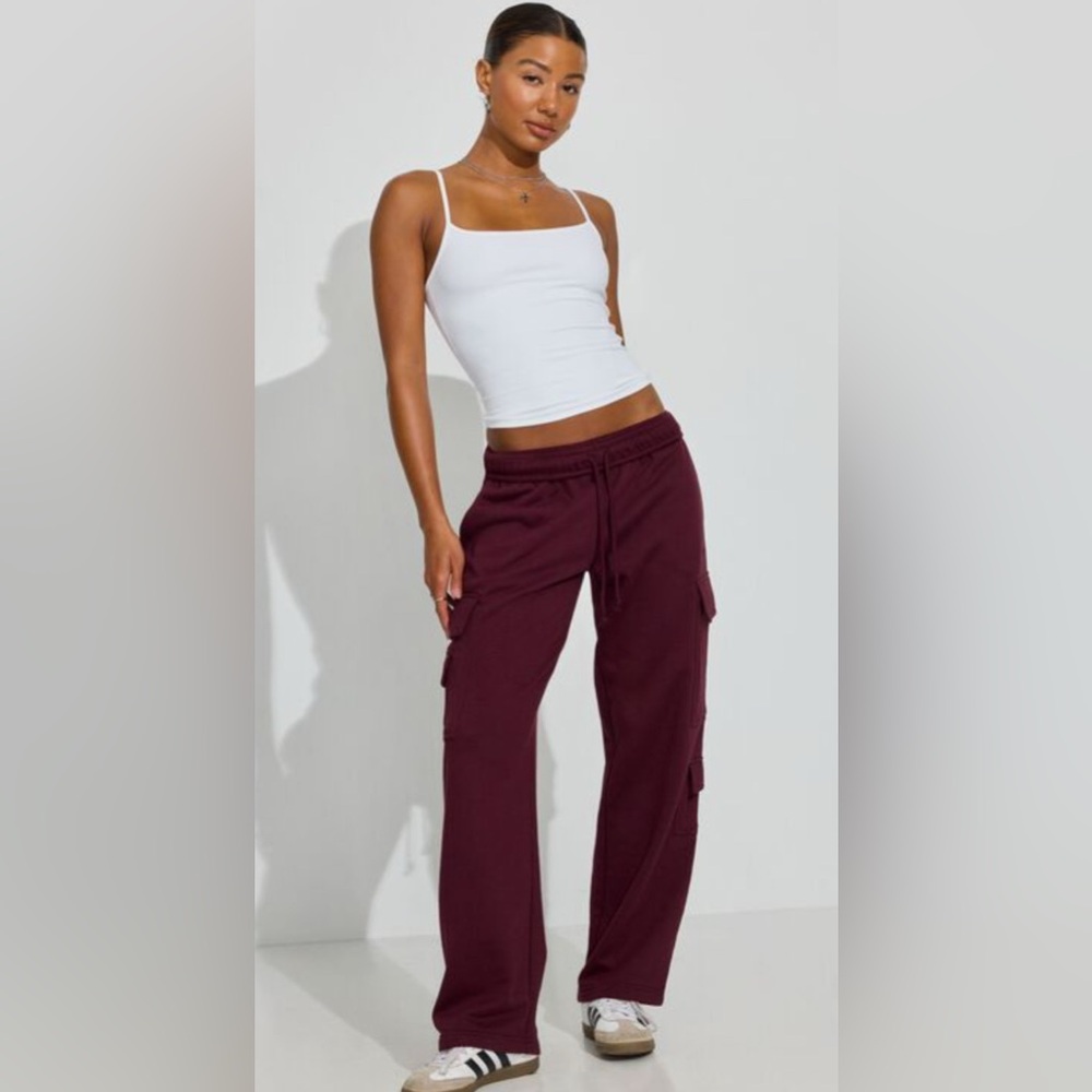 Garage Burgundy Cargo Sweats Womens
Size: XXS